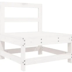 MAISON EXCLUSIVE - Salon de jardin 6 pcs blanc bois de pin massif