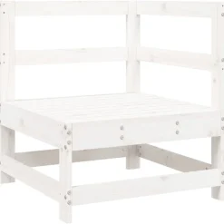 MAISON EXCLUSIVE - Salon de jardin 6 pcs blanc bois de pin massif