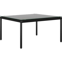 MAISON EXCLUSIVE - Salon de jardin 6 pcs avec coussins noir pvc