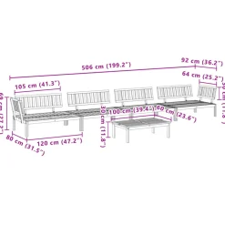 MAISON EXCLUSIVE - Salon palette de jardin 5 pcs bois d'acacia massif