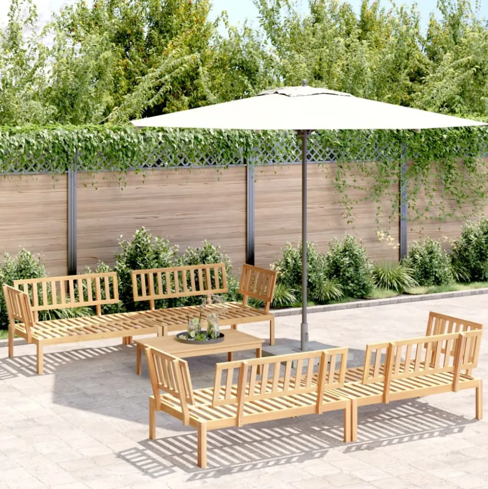 MAISON EXCLUSIVE - Salon palette de jardin 5 pcs bois d'acacia massif