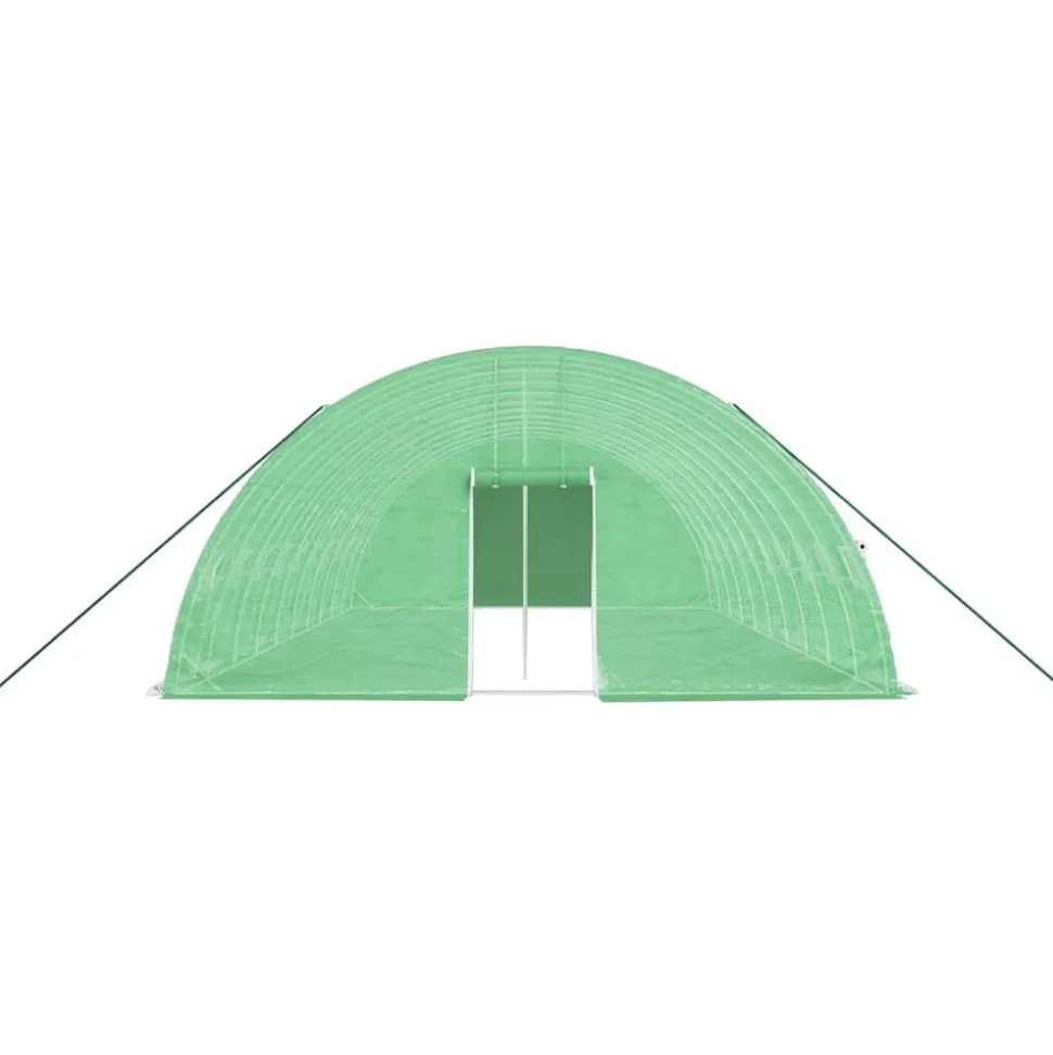MAISON EXCLUSIVE - Serre avec cadre en acier vert 60 m² 10x6x2,85 m