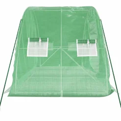MAISON EXCLUSIVE - Serre avec cadre en acier vert 10 m² 5x2x2,3 m