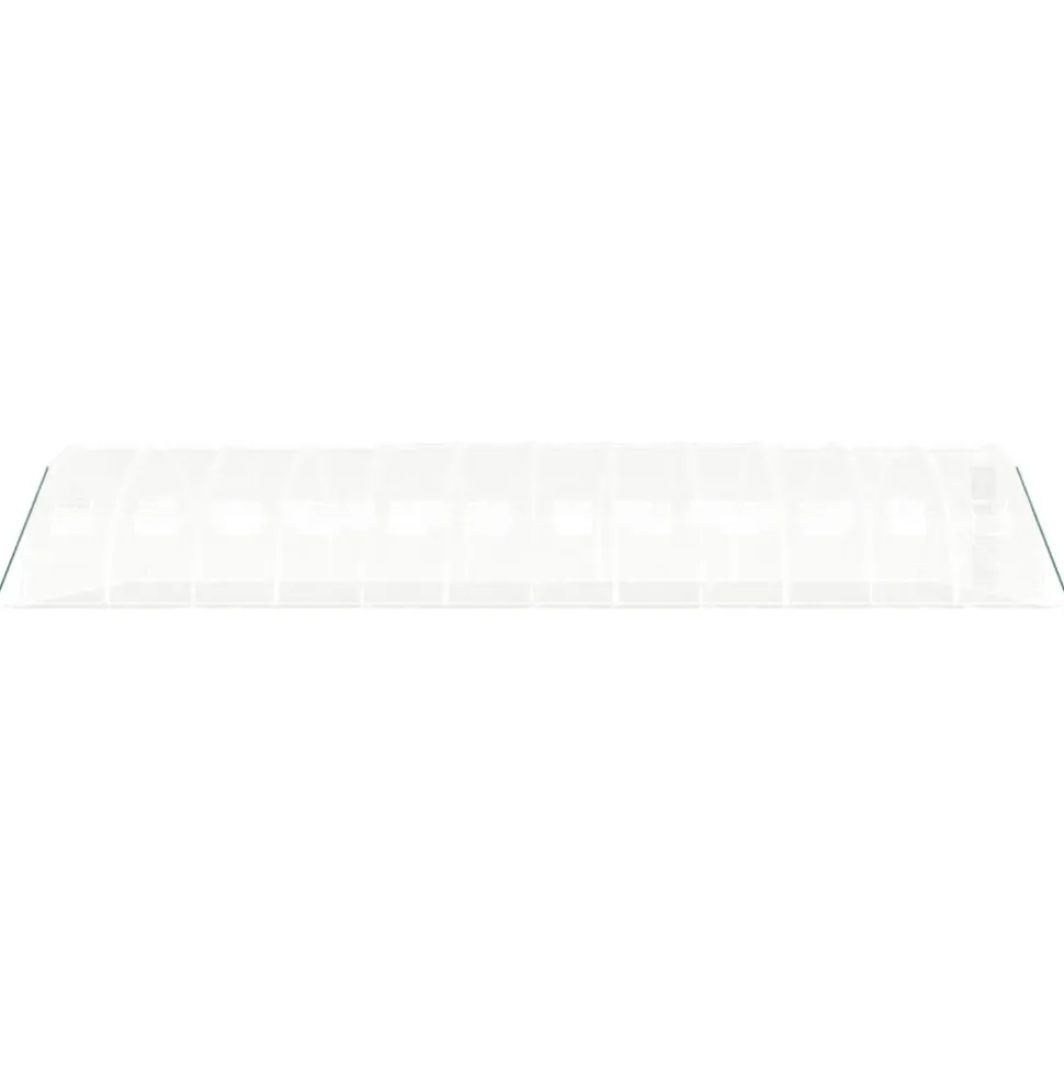 MAISON EXCLUSIVE - Serre avec cadre en acier blanc 48 m² 12x4x2 m