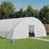 MAISON EXCLUSIVE - Serre avec cadre en acier blanc 72 m² 12x6x2,85 m