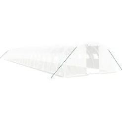 MAISON EXCLUSIVE - Serre avec cadre en acier blanc 88 m² 22x4x2 m