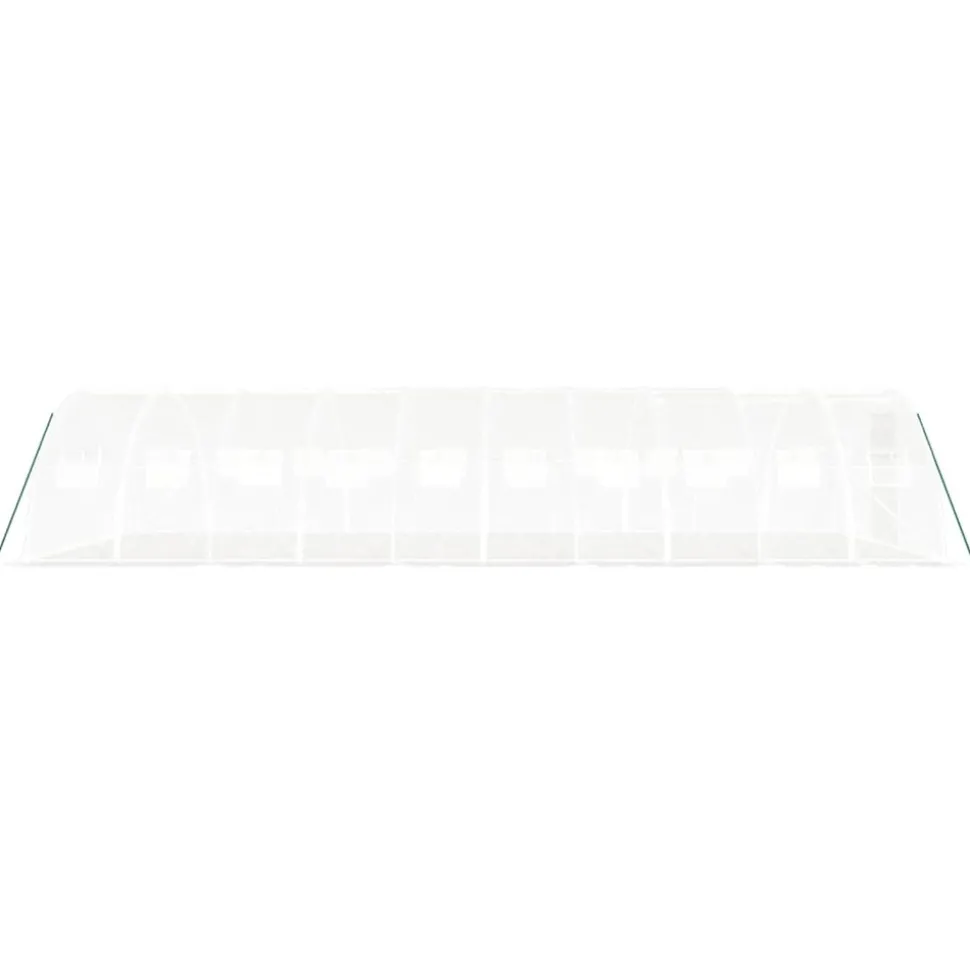 MAISON EXCLUSIVE - Serre avec cadre en acier blanc 40 m² 10x4x2 m
