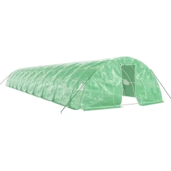 MAISON EXCLUSIVE - Serre avec cadre en acier vert 100 m² 20x5x2,3 m