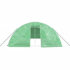 MAISON EXCLUSIVE - Serre avec cadre en acier vert 40 m² 8x5x2,3 m