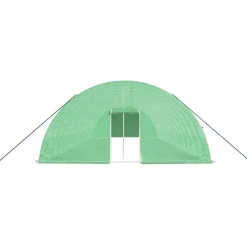 MAISON EXCLUSIVE - Serre avec cadre en acier vert 96 m² 16x6x2,85 m