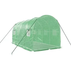 MAISON EXCLUSIVE - Serre avec cadre en acier vert 8 m² 4x2x2 m