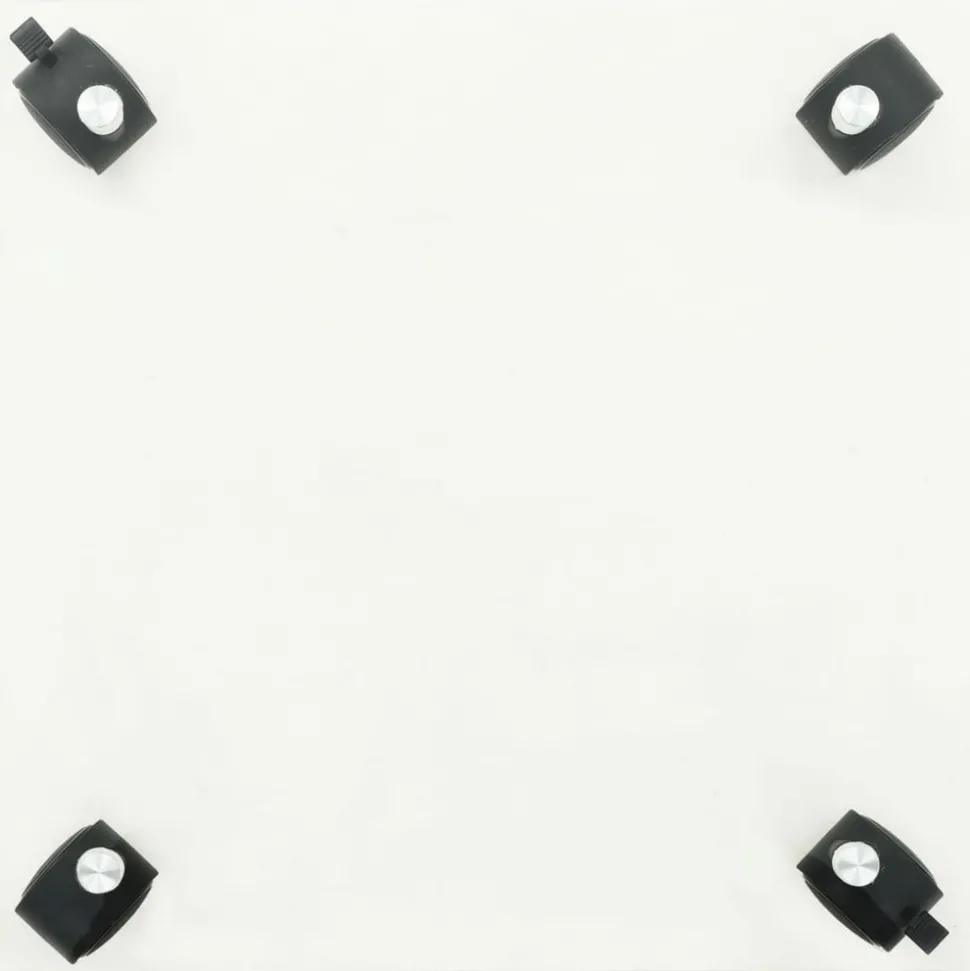 MAISON EXCLUSIVE - Support carré pour plantes 2 pcs verre trempé 35 x 35 cm