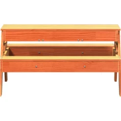MAISON EXCLUSIVE - Table de pique-nique avec bac à sable pour enfants marron cire