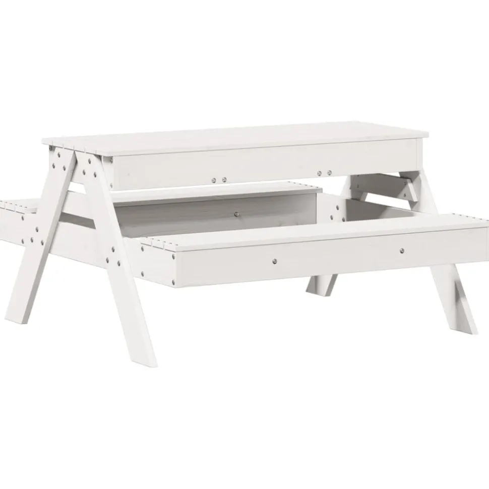 MAISON EXCLUSIVE - Table de pique-nique avec bac à sable pour enfants pin massif