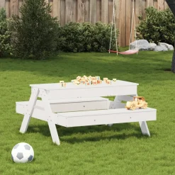 MAISON EXCLUSIVE - Table de pique-nique avec bac à sable pour enfants pin massif