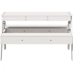 MAISON EXCLUSIVE - Table de pique-nique pour enfants blanc bois massif de pin