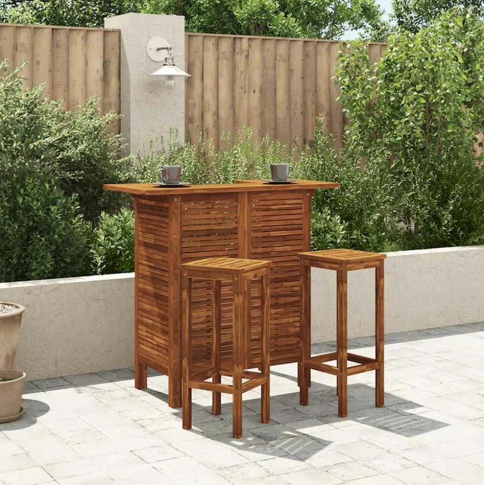MAISON EXCLUSIVE - Table de bar 110 x 50 x 105 cm bois d'acacia massif