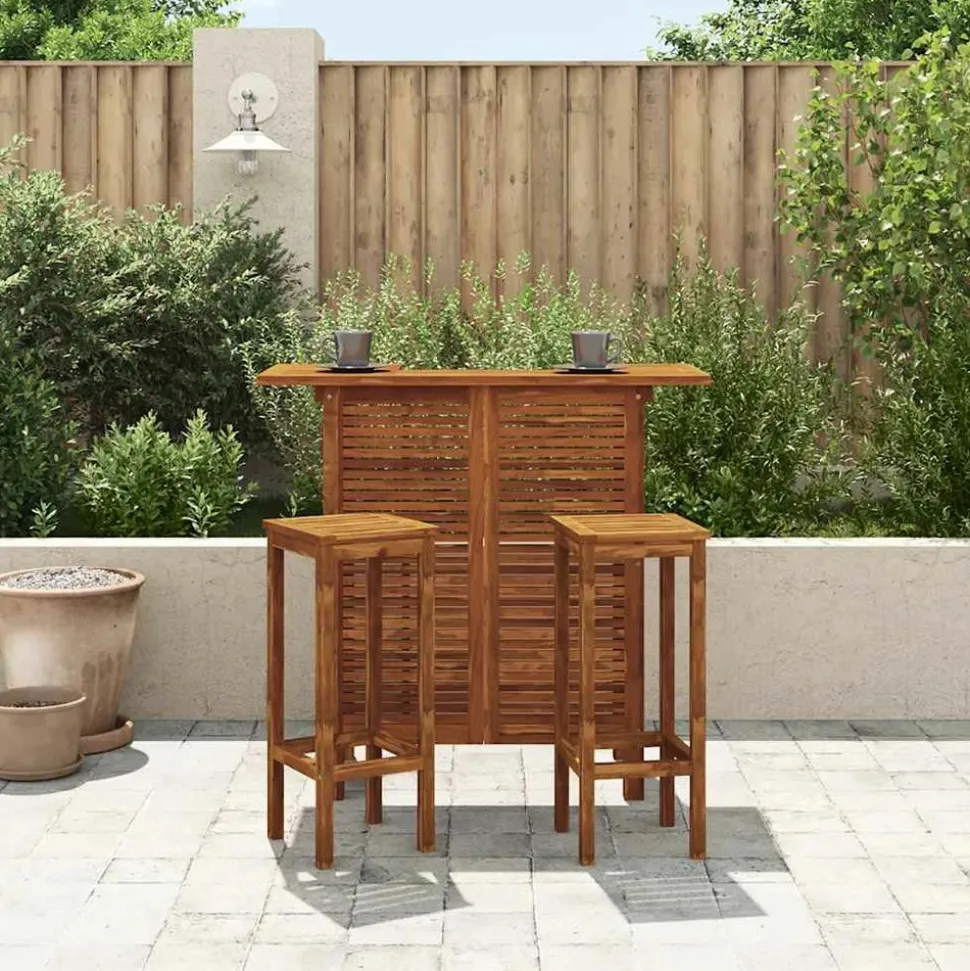 MAISON EXCLUSIVE - Table de bar 110 x 50 x 105 cm bois d'acacia massif