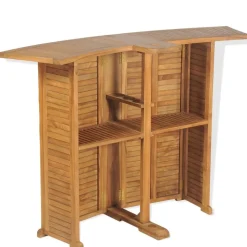 MAISON EXCLUSIVE - Table pliable de bar 155x53x105 cm bois de teck solide