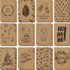 MES COURSES EN VRAC - 24 cartes de noel en kraft