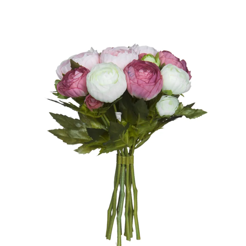 MICA - Bouquet de renoncules, rose 22 cm