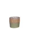 MICA - Cache-pot Rachel, coloris vert - H.14xD.14cm