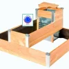 MON PETIT POTAGER - Carré potager autonome en bois Douglas L100 x l95 x H54 cm - Composteur intégré - Epaisseur 19mm