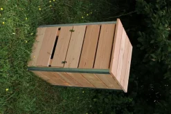 MON PETIT POTAGER - Composteur en bois Douglas 148L STEEL - L50xl45x82 cm - Epaisseur 19mm