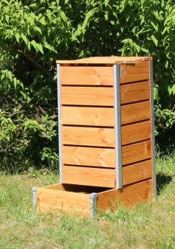 MON PETIT POTAGER - Composteur à acces direct Design 209l - l80 x l45 x h95