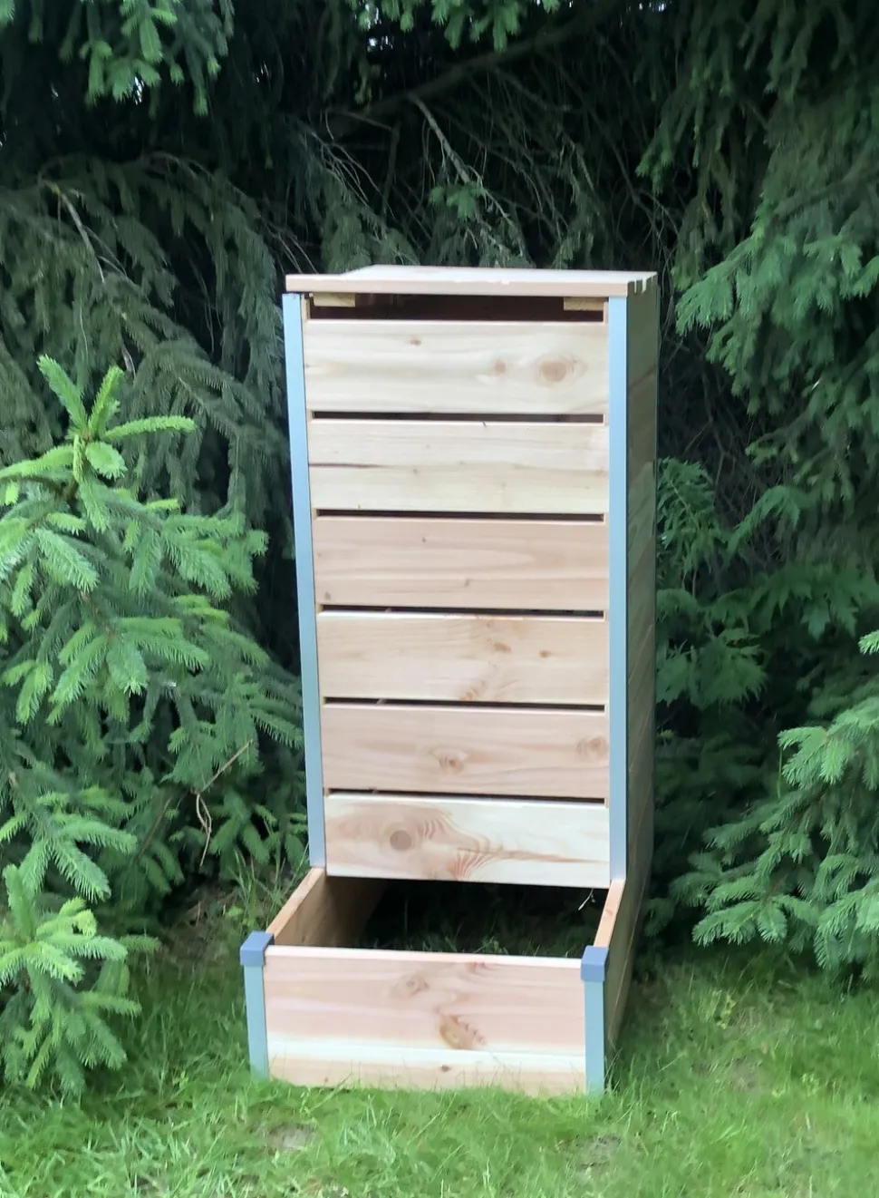MON PETIT POTAGER - Composteur à acces direct Design 209l - l80 x l45 x h95