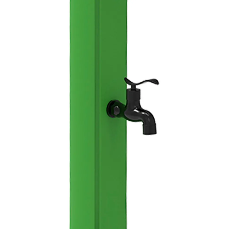 MPC - Douche solaire verte en polystyrene hd 226 cm 25l accessoires noirs