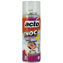 MULTITANKS - Lot de 2 aérosols acto choc : pour une maison sans insectes
