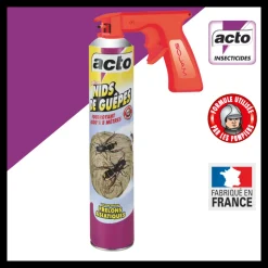 MULTITANKS - Lot de 2 aérosol acto spécial nids de guepes - efficacité professionnelle - volu
