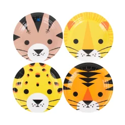 MY LITTLE DAY - 8 Assiettes mini animaux félins