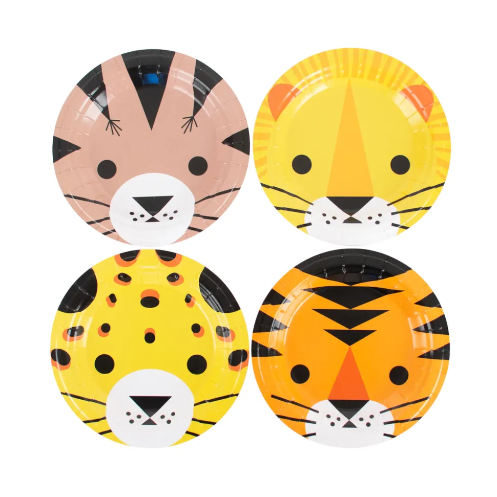 MY LITTLE DAY - 8 Assiettes mini animaux félins