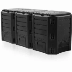 NATURE - 3 silos composteurs noir capacité 1200 litres