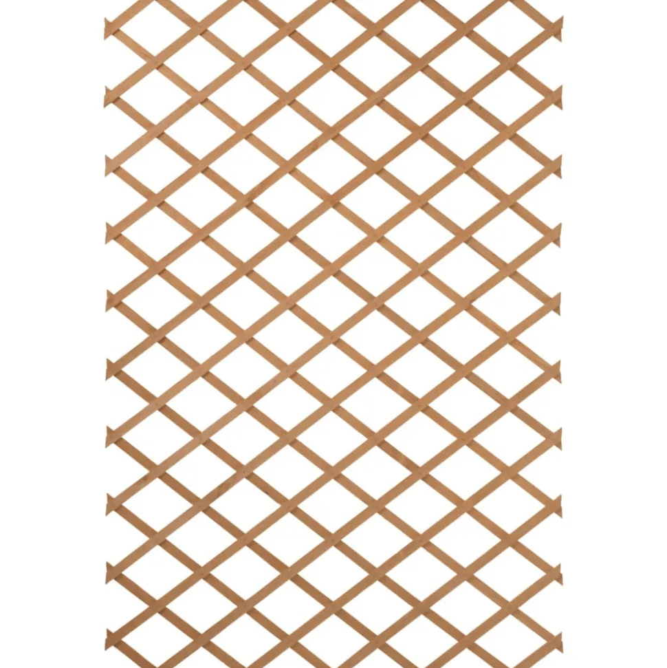 NATURE - Treillis de jardin 100 x 300 cm bois marron