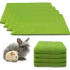 NEO SOLVO - Lot de 4 - tapis qui remplace la litière pour cochon d'inde et lapin - absorbant, imperméable, passe en machine 140 x 70 cm