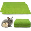 NEO SOLVO - Lot de 2 - tapis qui remplace la litière pour cochon d'inde et lapin - absorbant, imperméable, passe en machine 140 x 70 cm