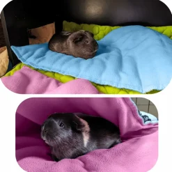 NEO SOLVO - Tapis pour cochon d'inde et lapin en polaire - 120 x 60 cm - polaire absorbant, lavable en machine, economique et ecologique