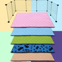 NEO SOLVO - Tapis qui remplace la litière pour cochon d'inde et lapin - absorbant, imperméable, passe en machine - 105 x 105 cm