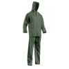 NOTRE SELECTION - Ensemble de pluie veste et pantalon double enduction pvc vert t2xl 50203