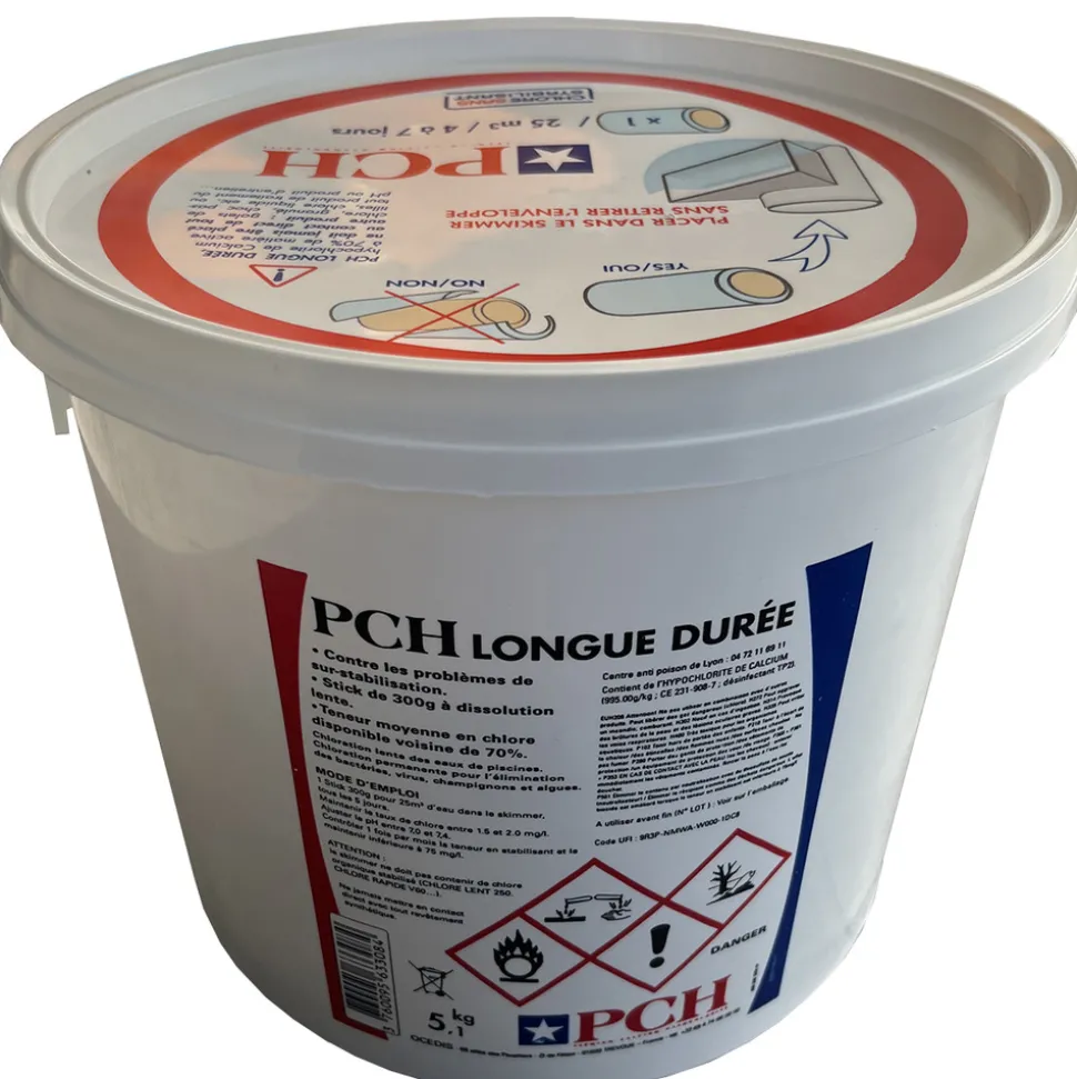 OCEDIS - Pch chlore lent stick 300g 5.1kg - hypochlorite calcium longue duree