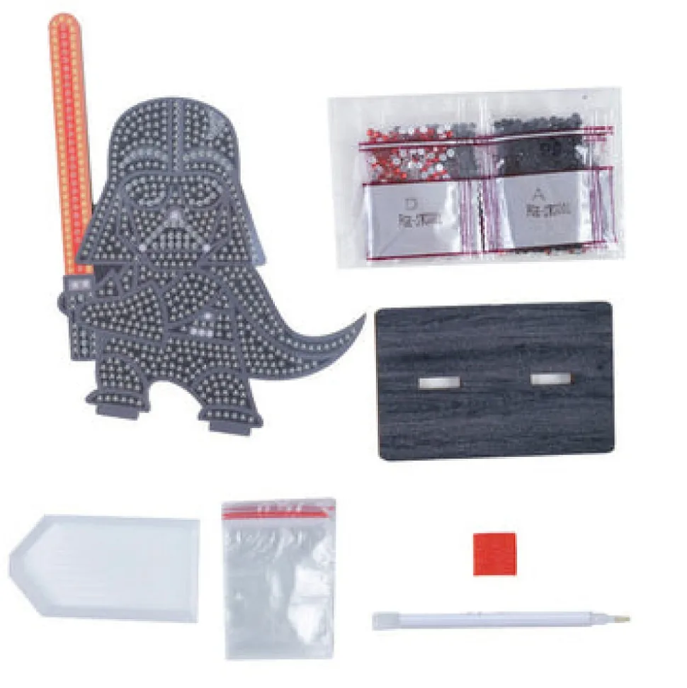 OZ INTERNATIONAL - Kit de figurine en bois à diamants dark vador - 15 cm
