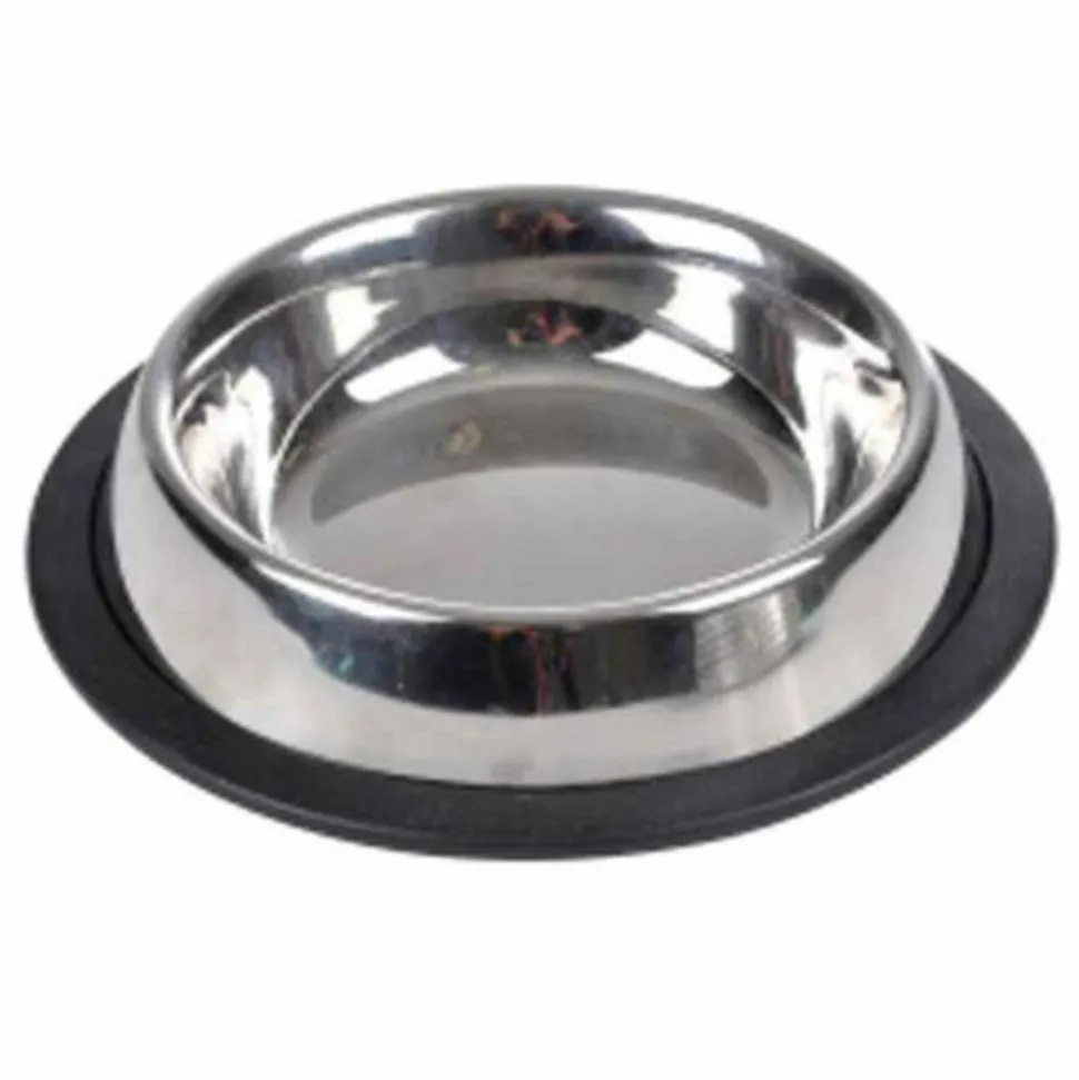 PARIS PRIX - Gamelle pour chien & chat "antidérapante" 15cm argent