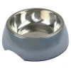 PARIS PRIX - Gamelle pour chien & chat "bol inox" 17cm anthracite