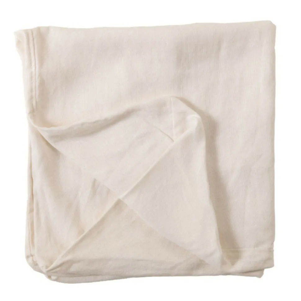 PARIS PRIX - Housse pour pouf "monaco" 105x105cm blanc