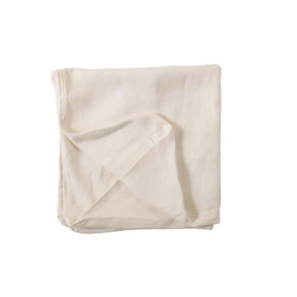PARIS PRIX - Housse pour pouf "monaco" 105x105cm blanc