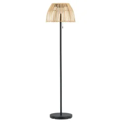 PARIS PRIX - Lampadaire d'extérieur en bambou "mabis" 150cm naturel