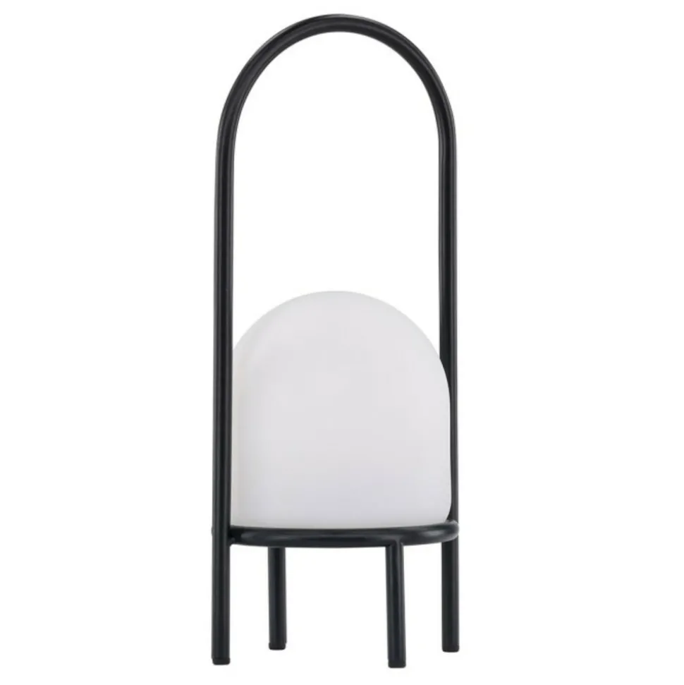 PARIS PRIX - Lampe à poser d'extérieur led "colie" 43cm noir